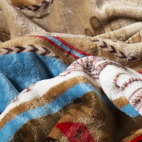 51cDbrizL._AC_.jpg CARSTENS, INC. Travel Blanket, Premium Compact 2-in-1 Airplane Blanket/Pillow, Cactus Stripe