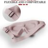 51smgsgPIL._AC_SL1200_.jpg Sleep Mask, 3D Deep Contoured Eye Covers for Sleeping, 99% Block Out Light Eye Mask,Zero Pressure Cup Blindfold for Men Women, with Adjustable Strap for Sleeping, Yoga, Traveling (Pink)