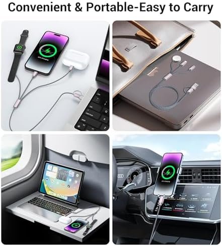 51-xVlOdsjL._AC_.jpg Temdan for Travel Essentials,3 in 2 USB C Cable for Apple Watch Charger/iPhone 16 Charger/Lightning,Multi Charging Cable Cord,Vacation Camping Essentials,Portable Designed for iWatch &iPhone 16-12-4FT