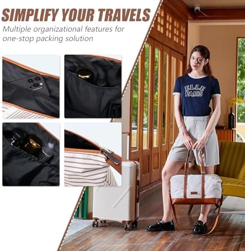 511lS6mnxEL._AC_.jpg Luggage Sets 5 Piece, Suitcases With Wheels, Lightweight Travel Luggage Set With TSA Lock, ABS Hardshell Carry On Suitcase Set, Black