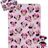 Jay Franco Disney Minnie Mouse Travel Set - 3 Piece Kids Travel Set Includes Blanket, Pillow, & Plush