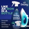 513JhK2NWQL._AC_.jpg Downy Wrinkle Releaser Spray All In One Wrinkle Release Spray Travel Size, Odor Eliminator, Static Remover Fabric Refresher & Ironing Aid for Clothes 3 Fl Oz (Pack of 2), Crisp Linen Scent