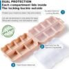 5159FfhgFsL._AC_.jpg 3 Pack, 14 GRIDS Travel Pill Organizer Box with Labels - Travel Medicine Case Kit - Pocket Daily Pharmacy Container - Travel Medication Holder Dispenser for Fish Oil Vitamin Supplement Storage