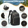 Wotony 17inch large capacity Laptop Backpack Purse for Women, 17inch Work Travel Computer Bags (beige, 17Inch)