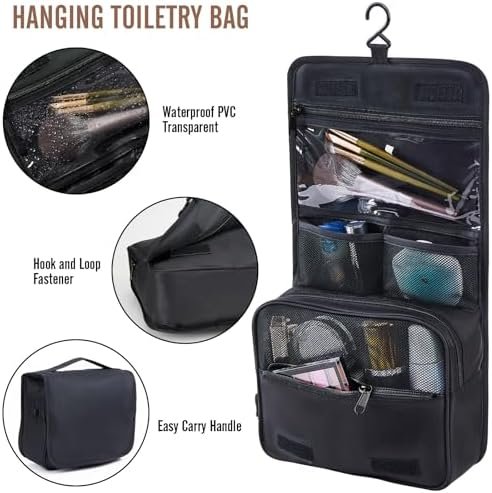 519ZRhXJqUL._AC_.jpg Veken 10 Set/8 Set Packing Cubes for Travel Essentials, Suitcase Organizer Bags in 4 Sizes, Carry-On Luggage Accessories with Large Laundry & Toiletry Bag, Must-Have for Airplane, Road Trip & Camping