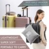51A4x2Yep8L._AC_.jpg Commollis 2-in-1 Travel Blanket & Pillow for Airplane, Car, Train - Warm Compact Flight Blanket with Luggage Strap & Backpack Clip, Machine Washable, All-Season Use