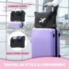 51BNkjQ0hHL._AC_.jpg 3 in 1 Travel Blanket Pillow Set - 350 GSM Thick Travel Blanket Airplane Compact with Bag, Soft Bag with a Pocket, Inflatable Travel Pillow for Camping & Car Trip (Dark Grey)