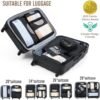 51BWXXkvCoL._AC_.jpg Veken 10 Set/8 Set Packing Cubes for Travel Essentials, Suitcase Organizer Bags in 4 Sizes, Carry-On Luggage Accessories with Large Laundry & Toiletry Bag, Must-Have for Airplane, Road Trip & Camping