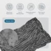 51C1WTyTcKL._AC_.jpg Resty 65"x40" Traveling Airplane Blanket, Deep Gray – Lightweight, Velvety Soft Blanket That Becomes a Travel Pillow – Must-Have Comfort for Planes & Road Trips – Travel Essentials for Women & Men