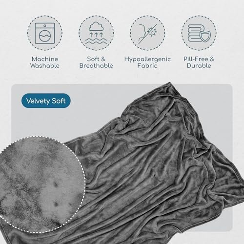 51C1WTyTcKL._AC_.jpg Resty 65"x40" Traveling Airplane Blanket, Deep Gray – Lightweight, Velvety Soft Blanket That Becomes a Travel Pillow – Must-Have Comfort for Planes & Road Trips – Travel Essentials for Women & Men