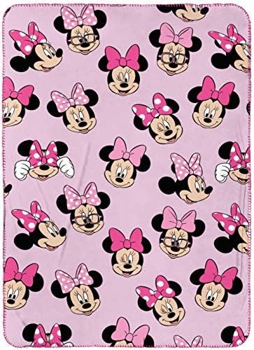Jay Franco Disney Minnie Mouse Travel Set - 3 Piece Kids Travel Set Includes Blanket, Pillow, & Plush