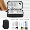 51KSoshoTL._AC_.jpg FYY Travel Cable Organizer Pouch Electronic Accessories Carry Case Portable Waterproof Double Layers All-in-One Storage Bag for Cord, Charger, Phone, Earphone Black