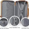 51LYLPBf6L._AC_.jpg Joyway Carry On Luggage 20 Inch Expandable Suitcase with Spinner Wheel, 4 Piece Hard Shell Luggage Set with TSA Lock(White brown)