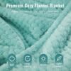 51OEKbP-G6L._AC_.jpg Travel Pillow Blanket Set-3 in 1 Travel Pillow Memory Foam, Soft Travel Blanket Airplane Compact with Bag, Inner Pillowcase, Hand Luggage Belts and Backpack Clip, for Plane Car, Blue Green