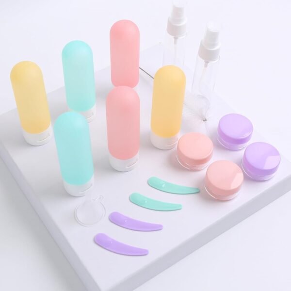 51QLqNh7MrL._SL1500_.jpg 20 Pack Travel Bottles Set for Toiletries TSA Approved, Leak Proof Travel Size Containers Kit Portable Refillable Travel Accessories for Shampoo Conditioner Lotion Liquids