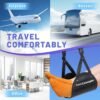 51QxtbIZpDL._AC_.jpg Airplane Foot Hammock (Memory Foam), Perfect Airplane Footrest to Relax Your Feet | Foot Hammock for Airplane Travel Accessories, Desk Foot Hammock, Travel Foot Rest, Comfy Foot Hanger Airplane