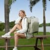 51UCK0LIbiL._AC_.jpg LOVEVOOK 40L Travel Backpack for Women & Men, Airline Approved Carry On Luggage with 3 Packing Cubes, TSA Overnight Bags, Waterproof Personal Item Bag, Weekender Essentials Backpacks fits 17" Laptop