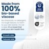 51Wn7PDLtSL.jpg Clean Skin Club Clean Towels XL®, 100% USDA Biobased Face Towel, Disposable Face Towelette, Eczema Association Accepted, Makeup Remover Dry Wipes, Ultra Soft, 50 Count