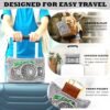 HWING Truck Travel Blanket Pillow - Glow in The Dark Kids Travel Blanket Airplane Compact with Bag - Boys Trucks Toys Gifts, Airplane Blanket for Long Flights, Outdoor, Car, Camping 40"*60"