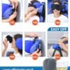 51Yz-8YJSZL._AC_.jpg Travel Pillows for Airplanes, Airplane Pillow for Long Flight, Airplane Head Strap with Eye Mask for Sleep, Travel Neck Pillow for Car Road Trip, 360° Support Headrest, Stop Bobblehead, Black