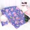 51ZAqpW6WKL._AC_.jpg Axolotl Blanket for Airplane Travel - Glow in The Dark Kids Travel Blanket Pillow Set for Plane, Car - Axolotl Gifts Toys for Girls, Small Soft Purple Fleece Throw for Teens Girls 40" x 60"