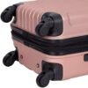 Travelers Club Midtown Hardside Luggage Travel, Rose Gold, 4-Piece Set