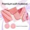 51gZxZ9BvlL._AC_.jpg Travel Blanket and Pillow – Ultra Soft Lightweight Compact Blanket for Airplane, Car, Bus, Travel – Portable Cozy Fleece for Men, Women, and Kids – Pink, 42" x 68"