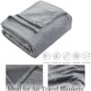51gcE3h9qnL._AC_.jpg Commollis 2-in-1 Travel Blanket & Pillow for Airplane, Car, Train - Warm Compact Flight Blanket with Luggage Strap & Backpack Clip, Machine Washable, All-Season Use