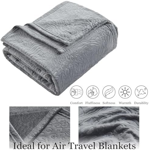 51gcE3h9qnL._AC_.jpg Commollis 2-in-1 Travel Blanket & Pillow for Airplane, Car, Train - Warm Compact Flight Blanket with Luggage Strap & Backpack Clip, Machine Washable, All-Season Use