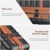 Luggage Sets 3 Piece, Carry On Luggage 20In With Spinner Wheels,PC Hardside Suitcase Set with TSA Lock,Durable Carry On Suitcase With Travel Backpack for Men (Black, 3 piece set (20inch))