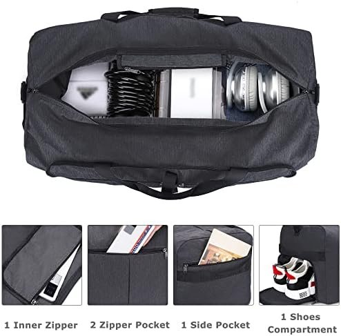 51ri-1Uks1L._AC_.jpg 120L Foldable Collapsible Waterproof Travel Duffel Bag for Men and Women with Shoe Compartment