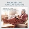 51sX0qhhoL._AC_.jpg Resty 65"x40" Traveling Airplane Blanket, Deep Gray – Lightweight, Velvety Soft Blanket That Becomes a Travel Pillow – Must-Have Comfort for Planes & Road Trips – Travel Essentials for Women & Men