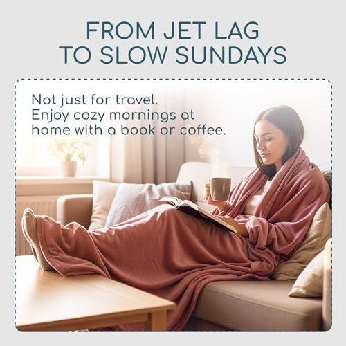 51sX0qhhoL._AC_.jpg Resty 65"x40" Traveling Airplane Blanket, Deep Gray – Lightweight, Velvety Soft Blanket That Becomes a Travel Pillow – Must-Have Comfort for Planes & Road Trips – Travel Essentials for Women & Men