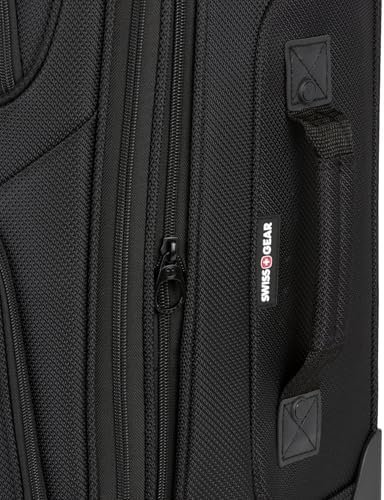 51sYLwEdCPL._AC_.jpg SwissGear Sion Softside Expandable Luggage, Black, Checked-Medium 25-Inch