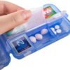 51uPjPnhkLL._AC_.jpg Pill Organizer with Medicine Labels Travel Daily Pill Container Mini Medication Organizer Storage Pill Organizer Travel Essentials Pill Case 7 Day (Pink & 161 Lables)