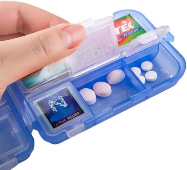 51uPjPnhkLL._AC_.jpg Pill Organizer with Medicine Labels Travel Daily Pill Container Mini Medication Organizer Storage Pill Organizer Travel Essentials Pill Case 7 Day (Pink & 161 Lables)
