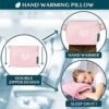 51uWYtxrvrL._AC_.jpg PAVILIA Travel Blanket and Pillow, Arms Opening Airplane Blankets for Adults, Compact Plane Blanket with Arm Hole 2-in-1 Bag for Flight Car Camping Fit in Luggage Backpack Traveler Gift, Pink