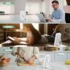 51wS6L9R8vL._AC_.jpg Travel Fan for Sleeping, 6.8" Small Portable Fan Rechargeable Battery Powered, 100 Speeds Personal Mini Desk Fan for Office Bedroom, Cruise Ship Beach Vocation Travel Essentials, White