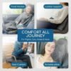 51yJY63h9VL._AC_.jpg Resty 65"x40" Traveling Airplane Blanket, Deep Gray – Lightweight, Velvety Soft Blanket That Becomes a Travel Pillow – Must-Have Comfort for Planes & Road Trips – Travel Essentials for Women & Men
