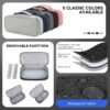 610TwjK9GmL._AC_SL1000_.jpg Teskyer Electronics Organizer Travel Case, Waterproof Portable Tech Accessories Pouch with Organized Compartments for Cables, Phone, Chargers, Earphone, Black