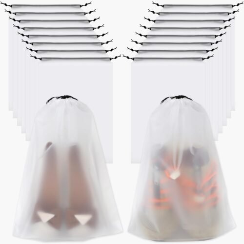 6169aeslqbL._AC_SL1500_.jpg Vivinin 18 Pack Shoe Bags - 11.8in x 15.7in, Storage Bags for Packing, Travel Essentials for Men and Women