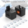 6171iBbhJXL._AC_SL1500_.jpg Acer Universal Travel Plug Adapter - International Power Adapter with 5 USB Ports (3 USB C) 5.8A, Worldwide Outlet Charger for USA to European UK France Germany Spain, Type C/E/F/G/I/L/A, Black