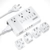 DOACE 220V to 110V Converter for European Travel - 350W Voltage Converter US to Europe with 4 QC+PD Chargers for Using U.S. Devices Abroad - Hair Straightener Shaver Toothbrush Laptop Camera Phone