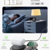 61BhOiQapTL._AC_SL1500_.jpg LISEN for MagSafe Charger Stand for iPhone Magnetic Apple Watch Airpods Charging, Minimalist Travel for iPhone Wireless Charger Magnetic MagSafe Accessories Apple 16 Pro Max iwatch Airpods Black