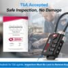 TSA Approved Cable Luggage Locks, Re-settable Combination with Alloy Body