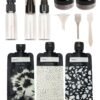 61HXeyqXNL._SL1250_.jpg Kitsch 11 PCS Travel Bottles for Toiletries – Travel Essentials Kit for Shampoo, Conditioner, Lotion & More - TSA Approved Travel Bottles, Leak-Proof Refillable Travel Size Containers - Black & Ivory