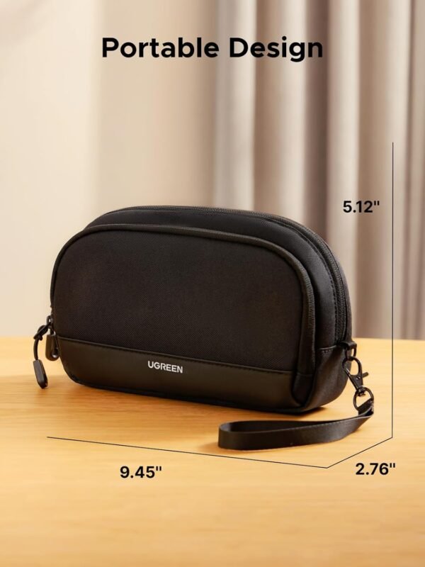 61Hr-ICYgkL._AC_SL1500_.jpg UGREEN Electronics Organizer Travel Case Bag Multifunctional Organizer Carrying Case for Cables, Cord, SD Card, Earbuds, Charger, USB Adapter, Electronic Accessories Medium Size