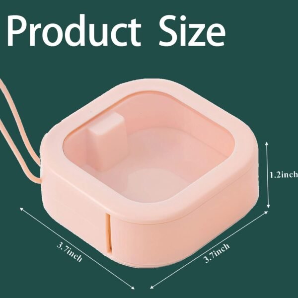 2pcs Hair Tie Organizer,Portable Travel Qtip Holder,Bathroom Storage Organizer Qtip Dispenser Cotton Swabs Dispenser Kids Hair Accessory Box with Lid for Bathroom,Desktop Organizer (2PCS,White)