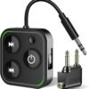 61RbP2ctFrL._AC_SL1500_.jpg 2025 Pro Bluetooth 5.4 Transmitter Receiver, 2-in-1 Wireless Audio Adapter for Airplane/TV/PC/Gym - Dual Link Headphone, Low Latency, Battery Display, Built-in Mic, 30H Playtime, Aviation Metal Frame