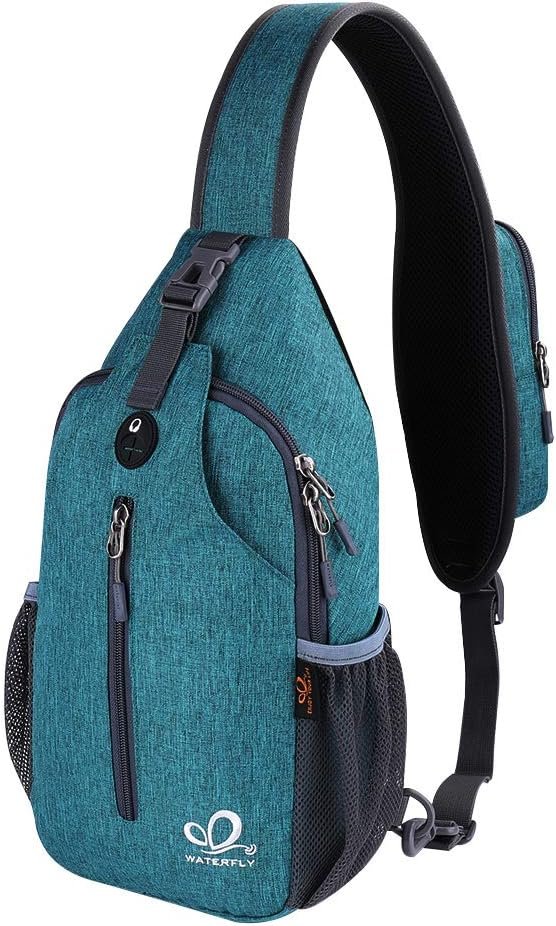 61UGXZfyX1L._AC_SL1001_.jpg WATERFLY Crossbody Sling Backpack Sling Bag Travel Hiking Chest Bag Daypack